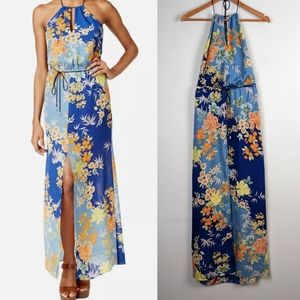 Guess Cassidy Sakura Floral Maxi Halter Dress